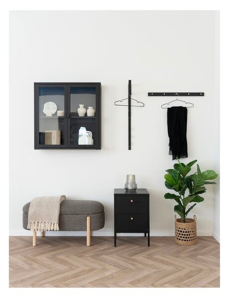 Rjava klop iz tkanine bouclé Branca – House Nordic