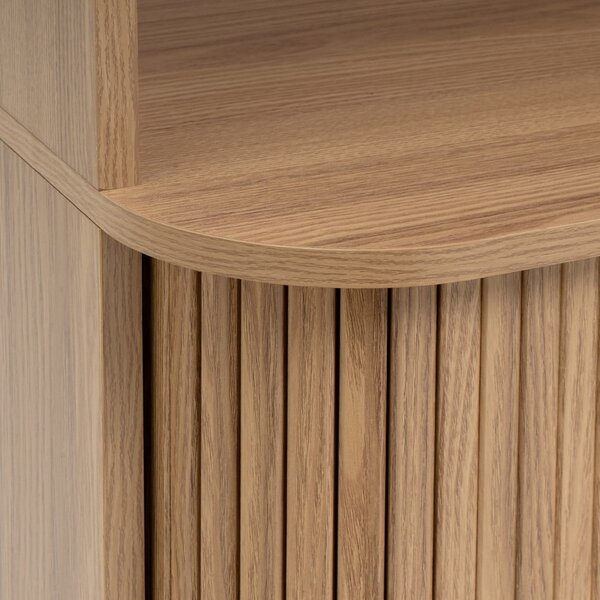 Regal v hrastovem dekorju 80x172x40 cm Elia – Casa Selección