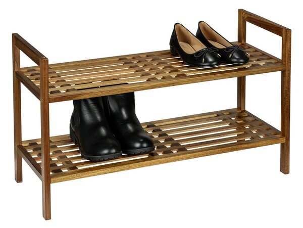 Stojalo za čevlje iz masivne akacije v naravni barvi 69x40,5x27 cm Fondi – Wenko