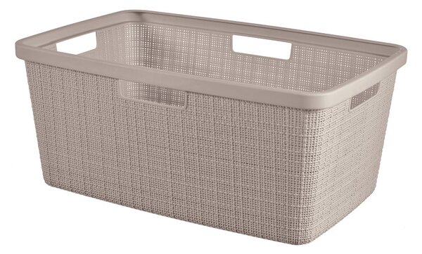 Sivorjav plastičen koš za perilo 46 l Jute – Curver