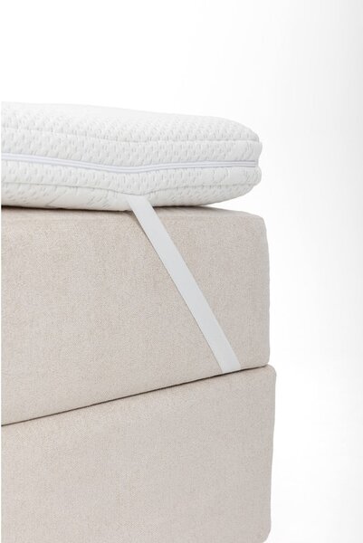 Siva boxspring postelja s prostorom za shranjevanje 160x200 cm Elva Bold Line – Bonami Selection