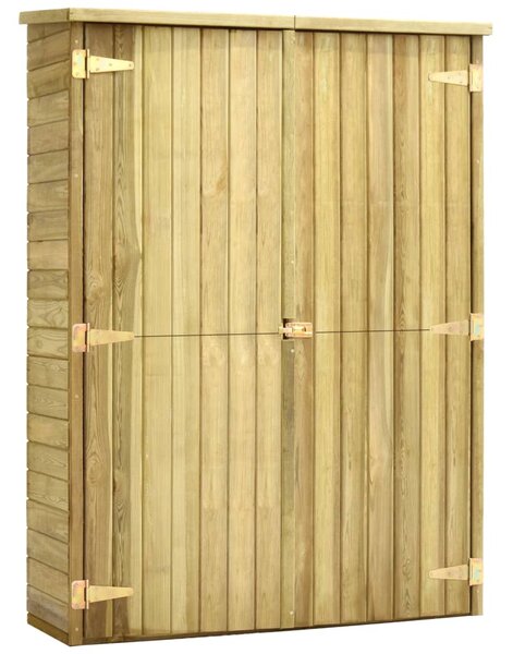 VidaXL Vrtna lopa za orodje 123x50x171 cm impregnirana borovina