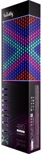 Twinkly TWW480STP-TEU - LED RGB Zatemnitvena božična zavesa LED 1x1m Wi-Fi