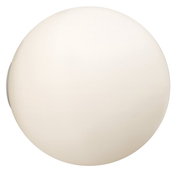 Artemide Dioscuri stenska svetilka, IP65, Ø 35 cm, zatemnjen, Bela, Hodnik, Steklo, Dizajn, Globus