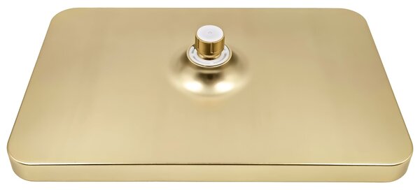 Pravokotna naglavna prha REA JS-032 Brushed Gold