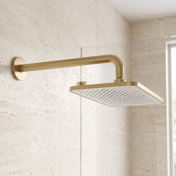 Pravokotna naglavna prha REA JS-032 Brushed Gold