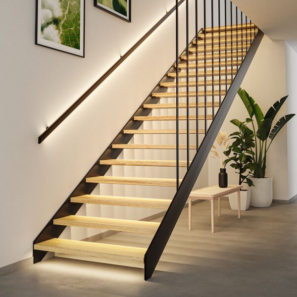 Paulmann LED-trak za razširitev MaxLED Stair, 5 m, 2.700 K, zatemnjen, Bela, Hodnik, Baker