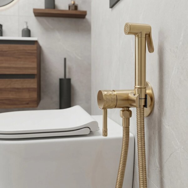 Bidejska armatura REA Lungo Loop Diamond Brush Gold