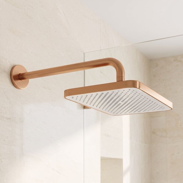 Pravokotna naglavna prha REA JS-032 Brushed Copper