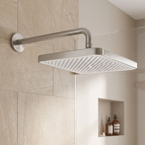 Pravokotna naglavna prha REA JS-032 Brushed Nickel