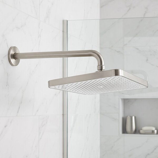 Pravokotna naglavna prha REA JS-032 Brushed Nickel