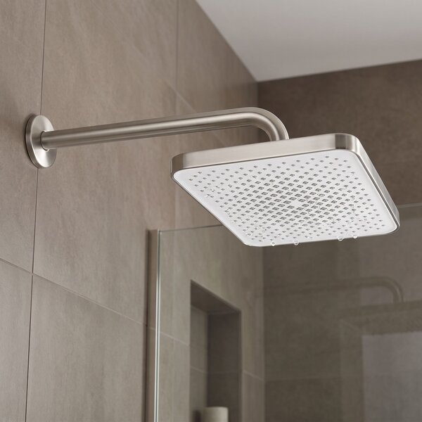 Pravokotna naglavna prha REA JS-032 Brushed Nickel