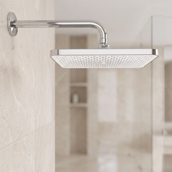 Pravokotna naglavna prha REA JS-032 Chrome