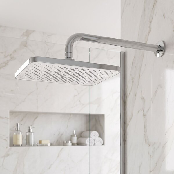 Pravokotna naglavna prha REA JS-032 Chrome