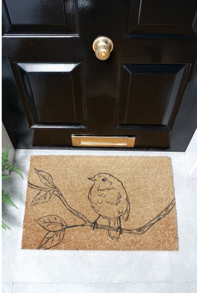 Predpražnik iz kokosovih vlaken 40x60 cm Pencil Robin – Artsy Doormats