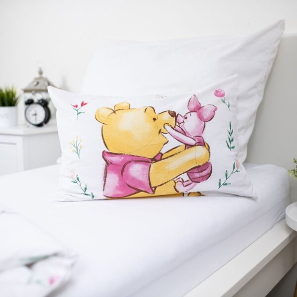 Bombažna otroška posteljnina za otroško posteljico 100x135 cm Winnie the Pooh "Pooh Hugs" – Jerry Fabrics