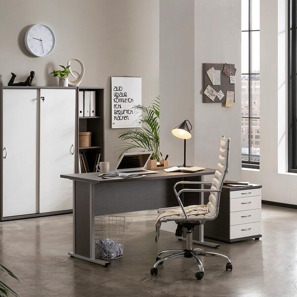MID.YOU Pisalna Miza Serie 4000, Siva, 90x65