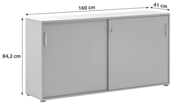 MID.YOU Arhivska Omara Serie 1500, Antracit