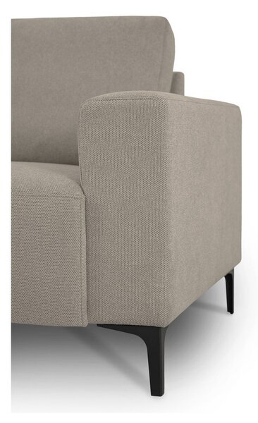 Svetlo rjava kotna sedežna garnitura iz šenilje (levi kot/v obliki črke L) Fabian – Scandic