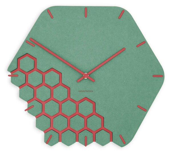 Stenska ura Luxhora Fragmenta Mint Green 11 barv kazalcev