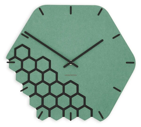 Stenska ura Luxhora Fragmenta Mint Green 11 barv kazalcev