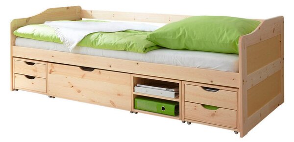 POSTELJA S PREDALOM 90 cm x 200 cm , barve bora