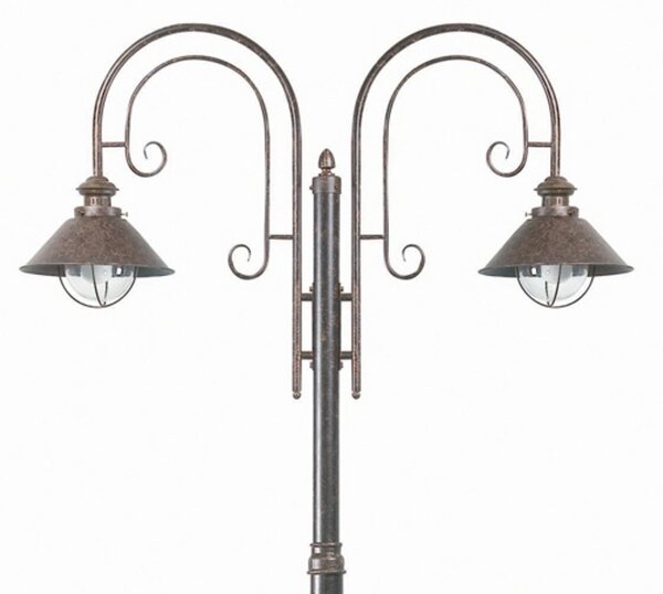 FARO BARCELONA Mast svetlobe Nautica 2fl, Rjava / rjasta, Kovina, Antični