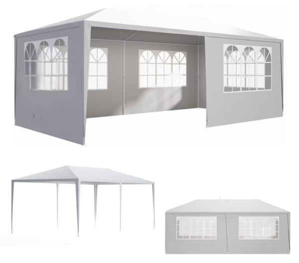Paviljon za zabave NEAPOL, 3x6m, bel Jurhan