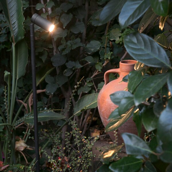FARO BARCELONA 60 cm visok LED reflektor s talnimi bodicami Seth-60, Črna, Kovina, Sodobni
