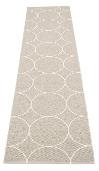 Kremno bel zunanji in notranji tekač 70x300 cm Boo Linen – Pappelina