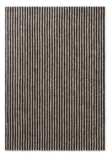 Črna ročno tkana preproga iz jute 160x230 cm Harvest Ebony – Elle Decoration