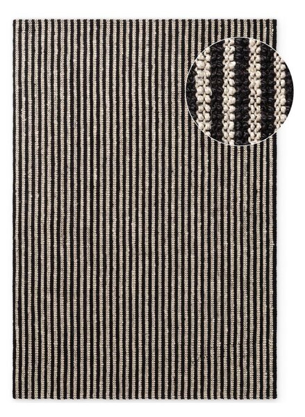 Črna ročno tkana preproga iz jute 160x230 cm Harvest Ebony – Elle Decoration