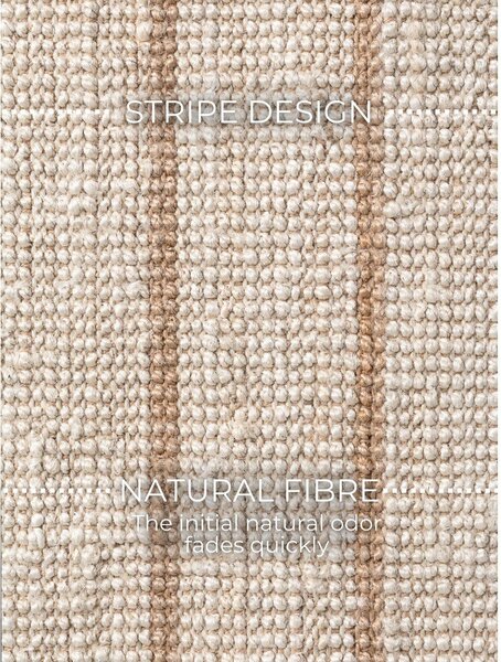 Kremno bela ročno tkana preproga iz jute 160x230 cm Harvest Sierra – Elle Decoration