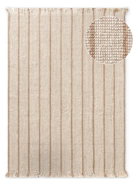 Kremno bela ročno tkana preproga iz jute 160x230 cm Harvest Sierra – Elle Decoration