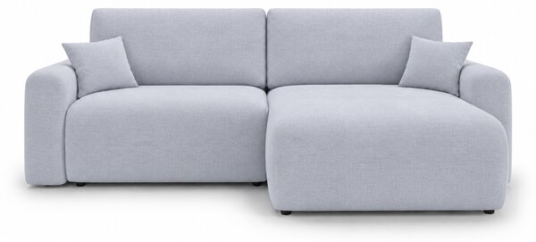 Raztegljiva obojestranska sedežna garnitura v obliki črke L NORDEN PAROS 250x140 cm, svetlo siva