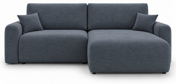 Raztegljiva obojestranska sedežna garnitura v obliki črke L NORDEN PAROS 250x140 cm, temno siva