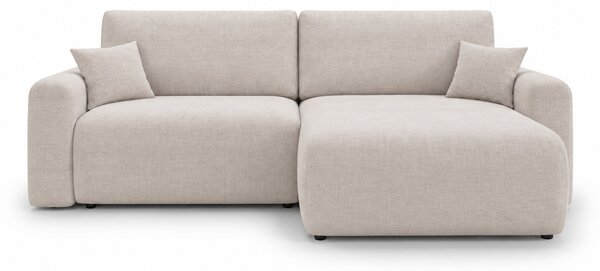 Raztegljiva dvostranska kotna sedežna garnitura NORDEN PAROS 250x140 cm, kremna
