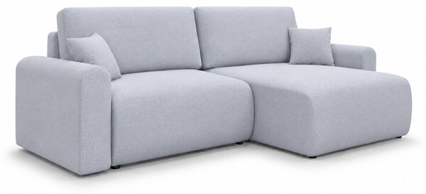 Raztegljiva obojestranska sedežna garnitura v obliki črke L NORDEN PAROS 250x140 cm, svetlo siva