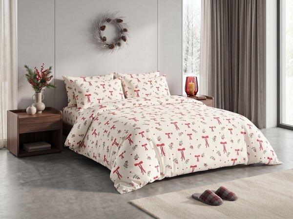 Polibombažna posteljnina HOLLY BOWS POLY barvna Dimenzije posteljnine: 70 x 90 cm | 140 x 200 cm