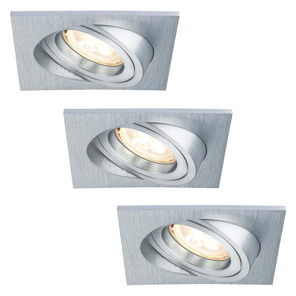 Paulmann 92619 - KOMPLET 3x LED Vgradna svetilka PREMIUM LINE 1xGU10-LED/4W/230V