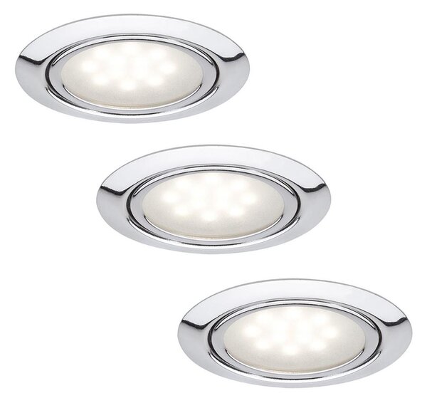 Paulmann 99814 - KOMPLET 3x LED Vgradna svetilka MICRO LINE LED/1W/230V/12V