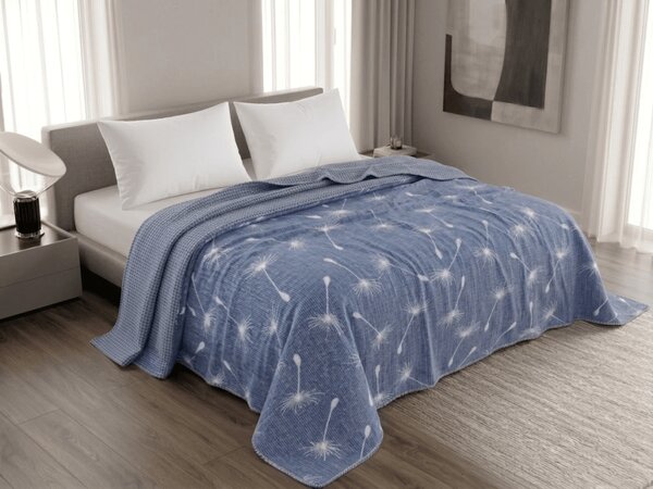 Pregrinjalo za posteljo DANDORA, modro Dimenzije: 170 x 210 cm