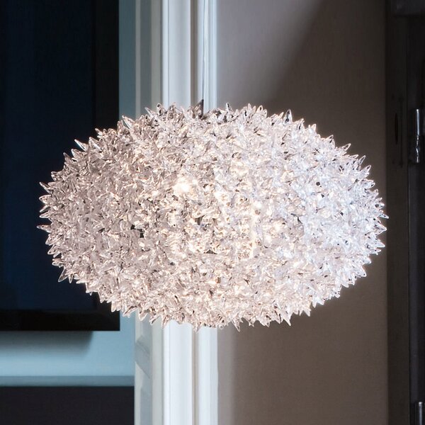 Kartell Bloom S1 LED viseča svetilka G9, prozorna, Prozorna, Dnevna soba / jedilnica, Plastika, Dizajn