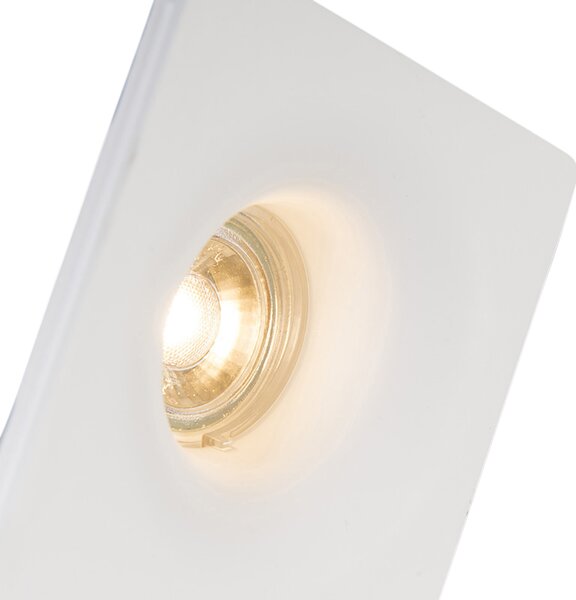 Komplet 6 vgradnih reflektorjev belih 12 cm okroglih - Gypsy Stucco