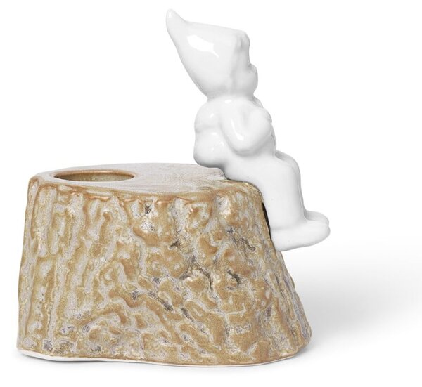 Božični svečnik iz porcelana in keramike Kähler Design, dolžina 9 cm