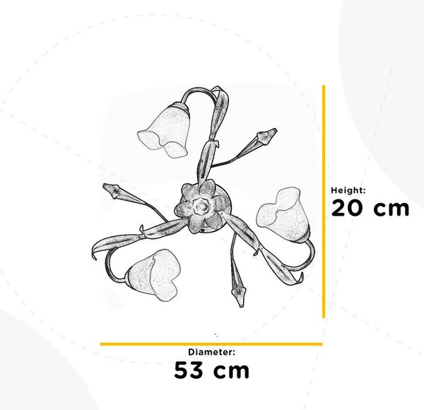 STROPNA SVETILKA 53/20 cm