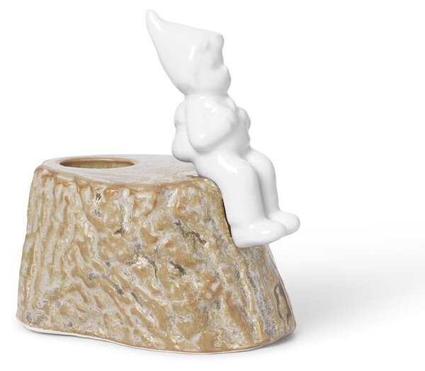 Božični svečnik iz porcelana in keramike Kähler Design, dolžina 9 cm