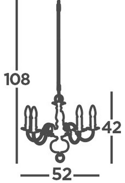LESTENEC Flemish 52/108 cm E14
