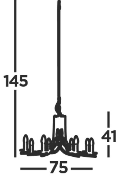 LESTENEC Ascona 75/145 cm E14