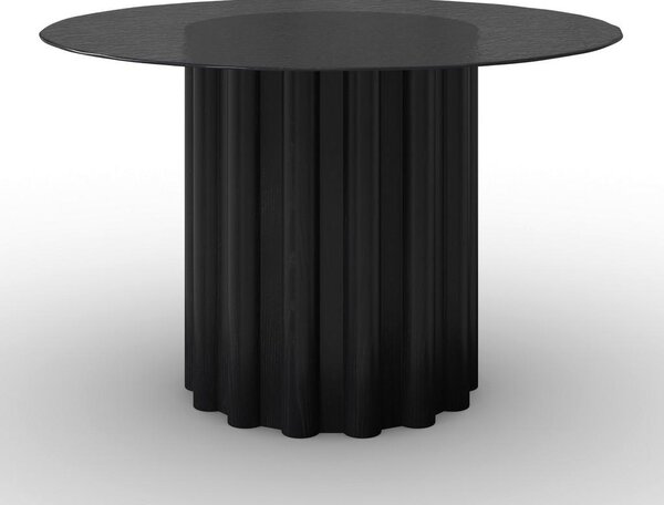 Bessagi Home Jedilna Miza Zelia, Črna, Ø 120cm
